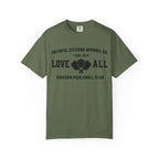 Faithful Citizens Apparel Co Women's T-shirt Love All Lettering Pickleball illustration 1 Corinthians 16:14 Sage