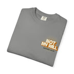 Faithful Citizens Apparel Co Men's T-shirt featuring a Jesus crown portrait and “Not My Will” lettering Matthew 26:39 Granite