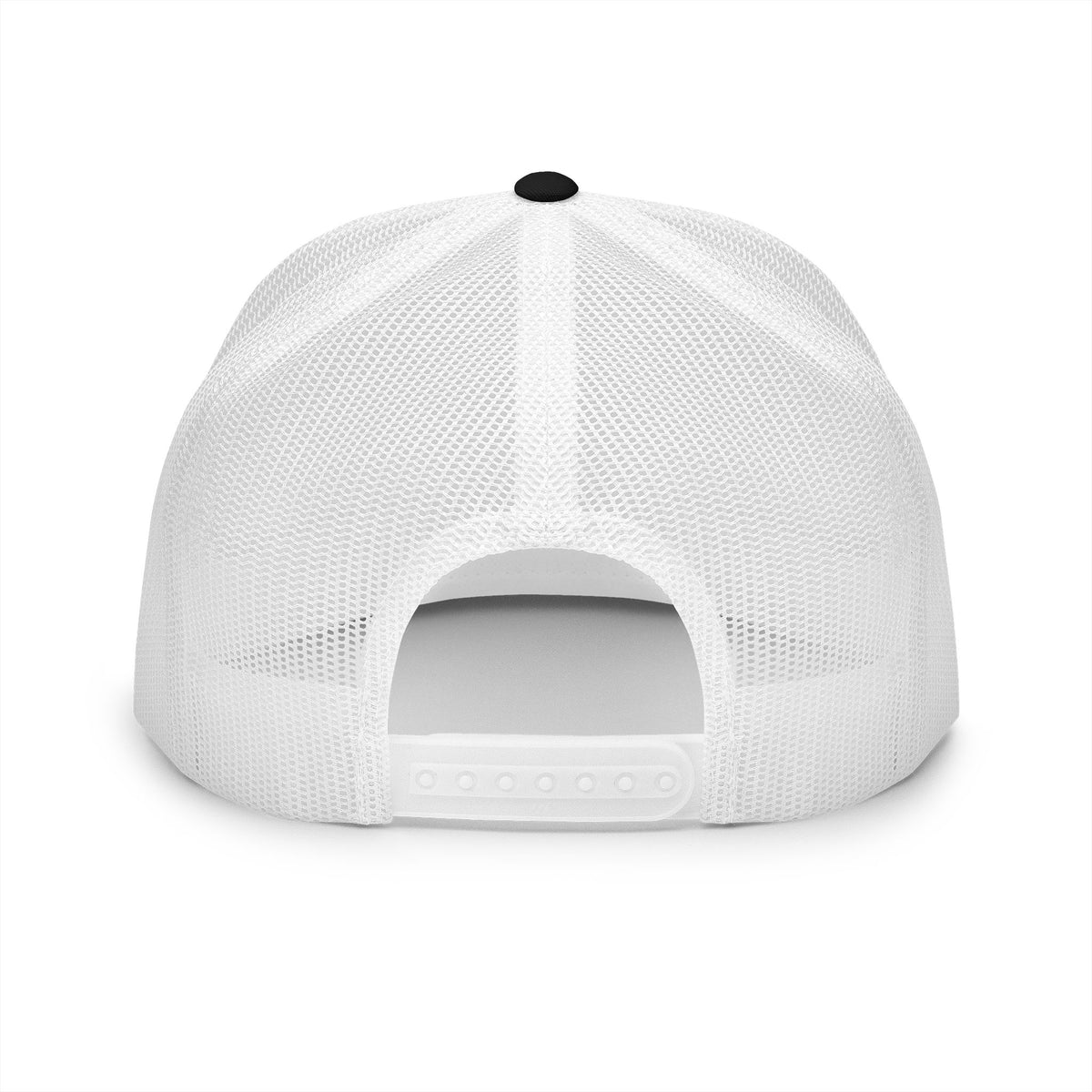 Faithful Citizens Apparel Co Unisex Cotton Trucker Hat Alpha and Omega Chi Rho Symbol Revelation 22:13 Black/White