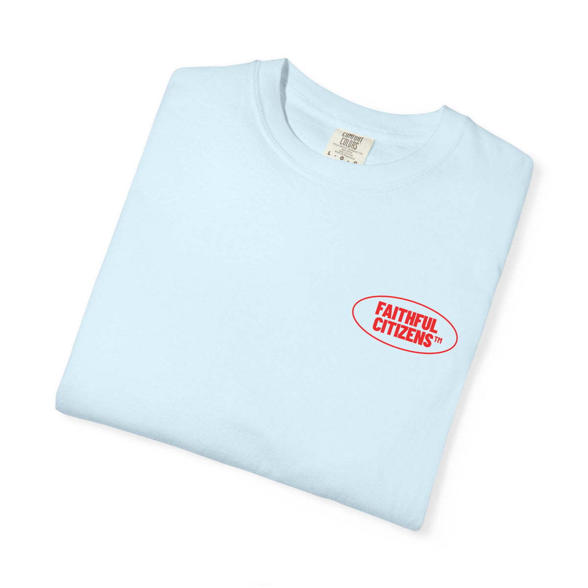 Faithful Citizens Apparel Co Men's T-shirt Lay Down Your Worry I got this Planet Illustration Matthew 11:28 Chambray