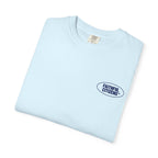 Faithful Citizens Apparel Co Women's T-shirt Fruits of the Spirit Amalfi Coast Fruits illustration Galatians 5:22 Chambray