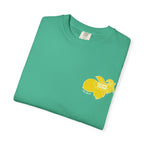 Faithful Citizens Apparel Co Women's T-shirt Zesty for life Expect good days lettering Amalfi coast Lemon illustration Psalm 34:12 Island Green