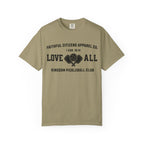 Faithful Citizens Apparel Co Women's T-shirt Love All Lettering Pickleball illustration 1 Corinthians 16:14 Khaki