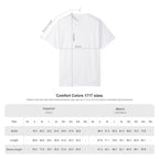 Size chart with comfort colors 1717