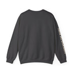 Faithful Citizens Apparel Men's Sweatshirt We wrangle not with flesh Bull illustration and sleeve text grey