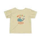 Faithful Citizens Apparel Co Kids Toddler Graphic Tee "Whaley Loved" Whale illustration Jonah 2:9 Natural 
