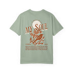 Faithful Citizens Apparel Co Women's T-shirt It is well with my soul lettering Bird illustration 2 Kings 4:26 Bay