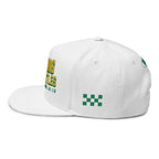 Faithful Citizens Apparel Co Unisex Embroidered Flat Bill Cap Hat Fighting my Battles Exodus 14:14 White