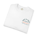 Faithful Citizens Apparel Men's T-shirt Salt and Light of the earth lettering Sun and wave Illustration white