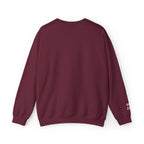 Faithful Citizens Apparel Co Men's Sweatshirt featuring an embroidered Alpha and Omega symbol Revelation 22:13 Maroon