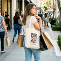 God Says 2U Today | Digital Ministry QR Canvas Tote Bag