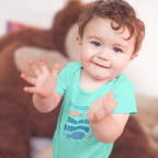 Faithful Citizens Apparel Co Unisex Kids Infant Bodysuit Born to be a Fisherman Fish illustration Matthew 4:1 Chill