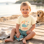 Faithful Citizens Apparel Co Kids Toddler Graphic Tee "Whaley Loved" Whale illustration Jonah 2:9 Natural 