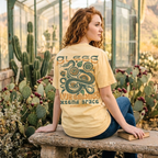 Faithful Citizens Apparel Co Women's T-shirt Bless your enemies extend grace Snake illustration Romans 12:14 Butter