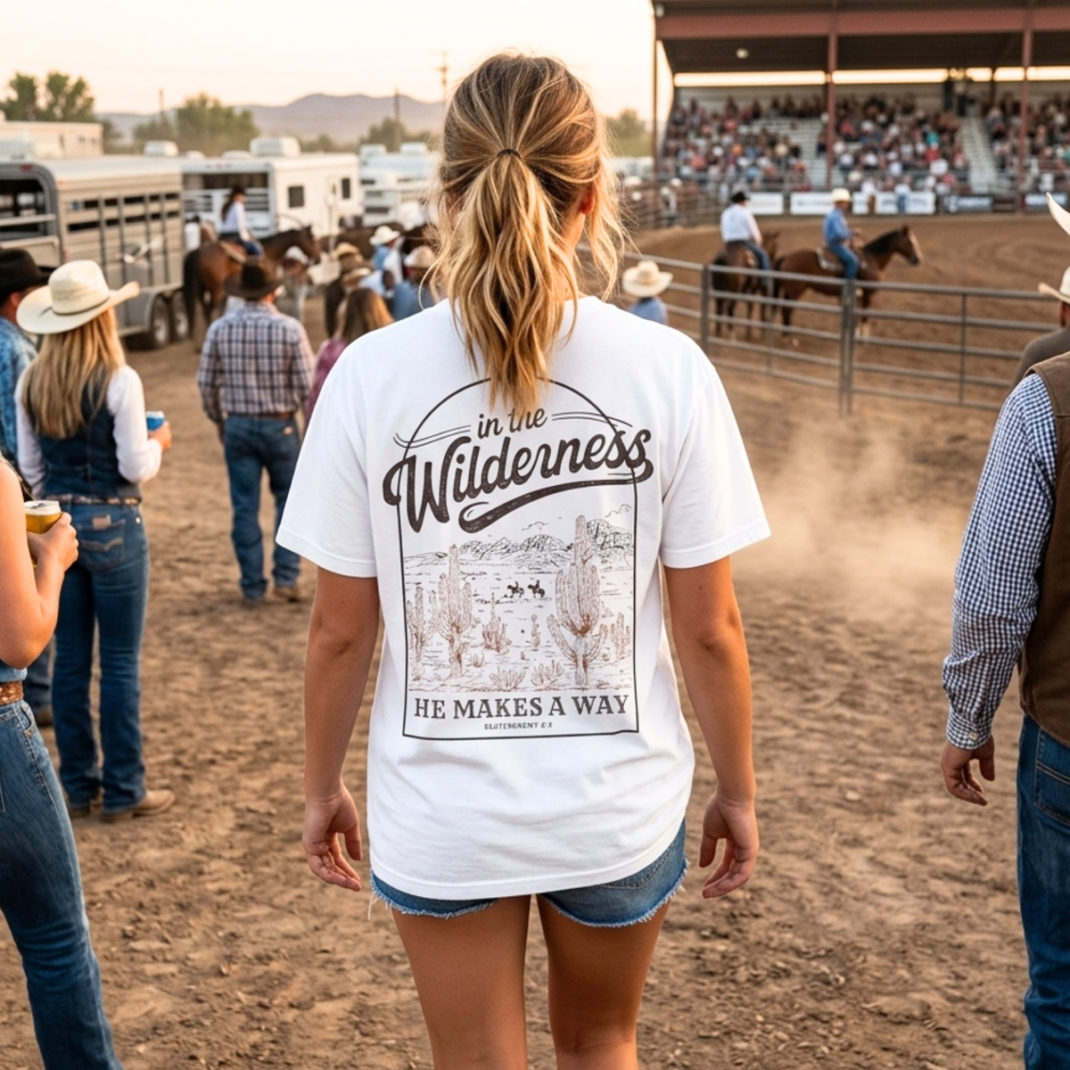 In the Wilderness | Deut. 8:2 | Western T-Shirt