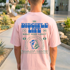 Faithful Citizens Apparel Co Men's T-shirt Disciple Life with an illustration and colorful lettering Luke 9:23 Blossom