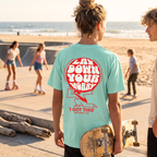 Faithful Citizens Apparel Co Men's T-shirt Lay Down Your Worry I got this Planet Illustration Matthew 11:28 chalky mint