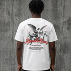 Faithful Citizens Apparel Co Men's T-shirt featuring a bold Christian inspired graphic Revelation 19:14 White
