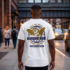 Faithful Citizens Apparel Co Men's T-shirt Citizens of heaven featuring a globe and wings graphic Philippians 3:20 White