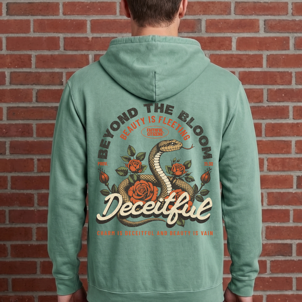 Beyond The Bloom | Proverbs 31:30 | Christian Premium Heavyweight Hoodie