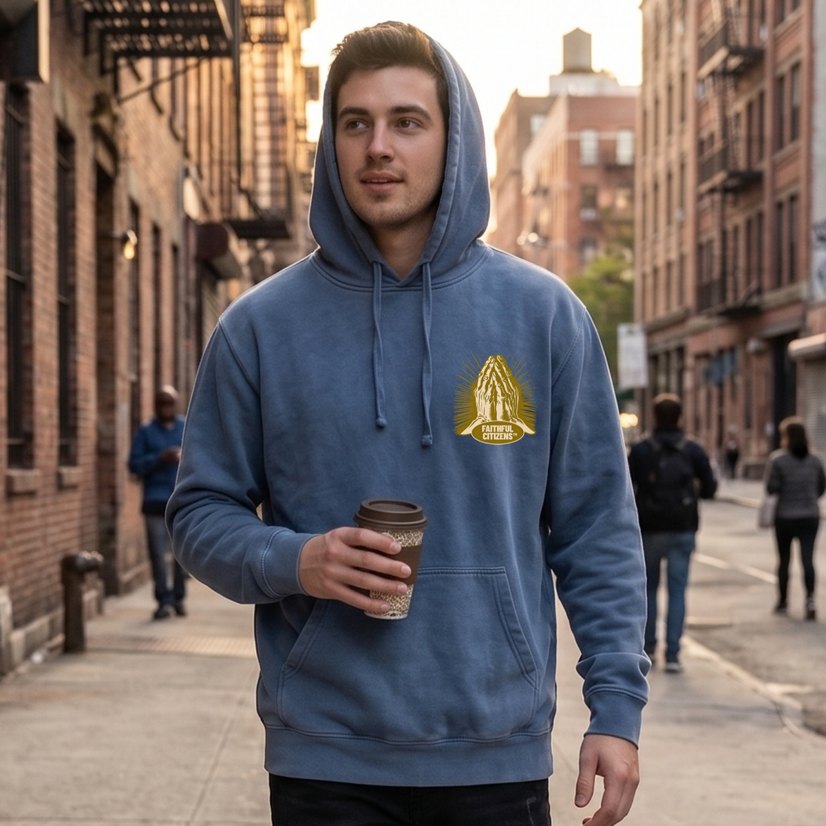 Worship The One True God | Deut. 4:35 | Christian Premium Heavyweight Hoodie