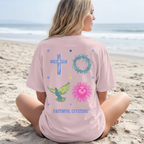Faithful Citizens Apparel Co Women's T-Shirt God´s Love Colorful Love lettering and illustrations 1 John 4:16 Blossom