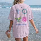 Faithful Citizens Apparel Co Women's T-Shirt God´s Love Colorful Love lettering and illustrations 1 John 4:16 Orchid