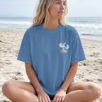 Faithful Citizens Apparel Co Women's T-shirt Divine Peace surpasses all understanding Tropical illustration Philippians 4:7 Royal Caribe