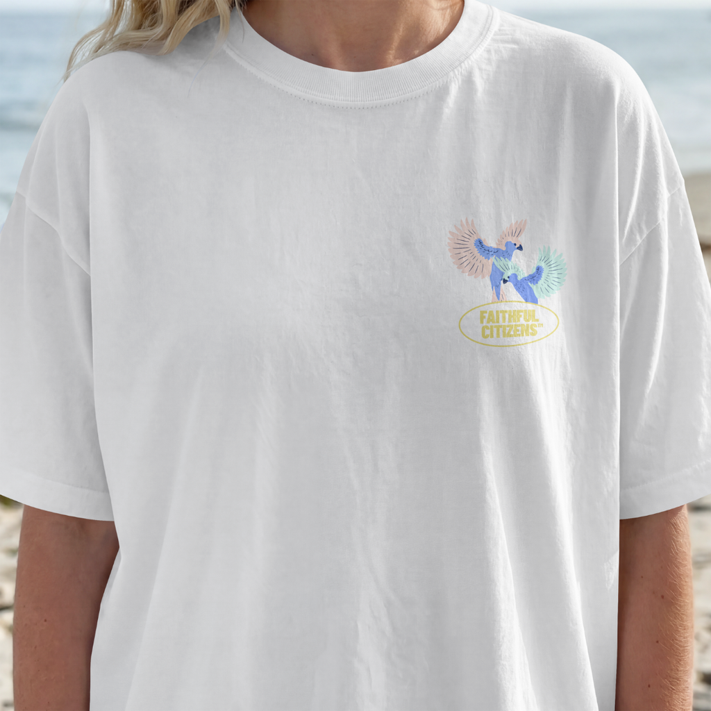 Divine Peace | Philippians 4:7 | Christian 70s Tropical Tee