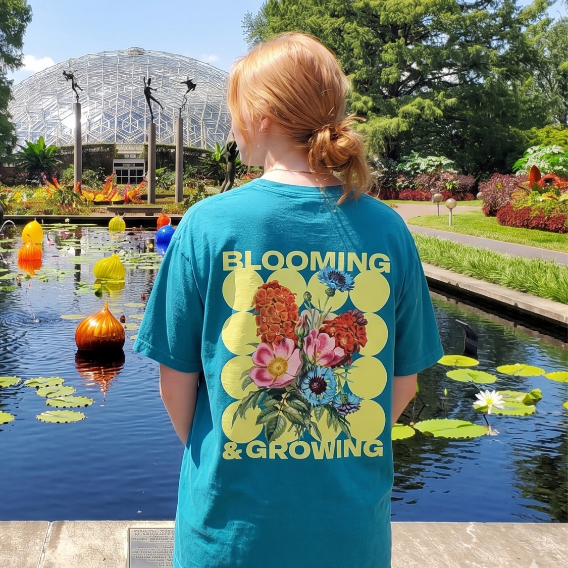 Blooming & Growing | Hosea 14:5-6 | Christian Botanical Graphic Tee
