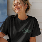 Faithful Citizens Apparel Co Women's T-shirt Jesus is my Flex Cross inspired illustration Jeremiah 9:24 Black