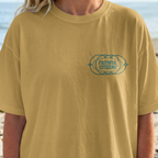 Faithful Citizens Apparel Co Women's T-shirt Jesus is my Flex Cross inspired illustration Jeremiah 9:24 Mustard