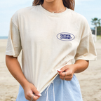 Faithful Citizens Apparel Co Women's T-shirt Fruits of the Spirit Amalfi Coast Fruits illustration Galatians 5:22 Ivory