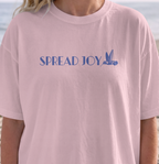 Faithful Citizens Apparel Co Women's T-shirt Spread Joy lettering Birds illustration Psalm 5:11 Blossom