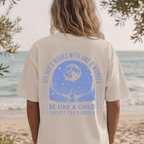 Faithful Citizens Apparel Women Co T-shirt Childlike Wonder Inherit the kingdom Planet illustration Luke 18:17 Ivory