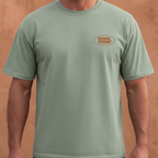 Faithful Citizens Apparel Co Men's T-shirt Against All Tempests lettering and Buffalo portrait Psalm 46:1 Bay