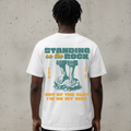 Faithful Citizens Apparel Co Men's T-shirt Standing on the rock feet illustration Psalm 40:2 white