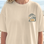 Faithful Citizens Apparel Co Women's T-shirt Firmly Planted waterfall and tree Illustration Psalm 1:3 Ivory