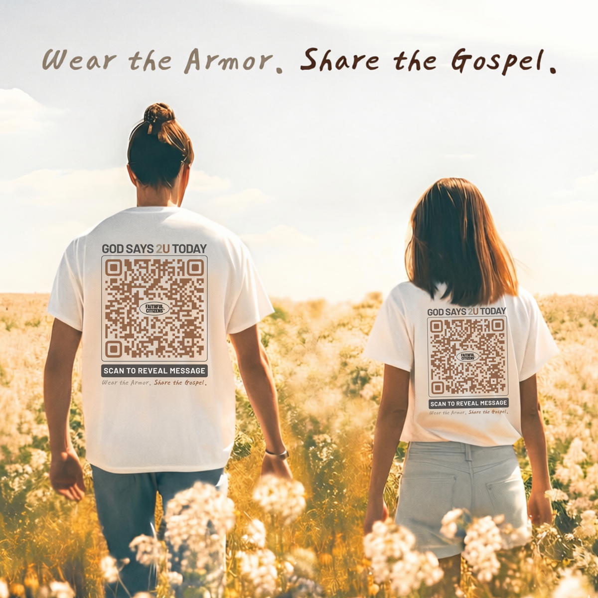 God Says 2U Today | Digital Ministry QR Tee