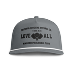 Faithful Citizens Apparel Co Unisex Performance Hat Love all Pickleball Illustration 1 Corinthians 16:14 Granite