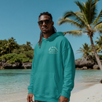 Faithful Citizens Apparel Co Men's Hoodie Salt and Light of the earth Wave illustration Matthew 5:13-16 Seafoam