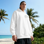 Faithful Citizens Apparel Co Men's Hoodie Salt and Light of the earth Wave illustration Matthew 5:13-16 White