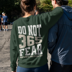 Faithful Citizens Apparel Co Women's Sweatshirt Varsity and “Do not Fear” lettering Isaiah 41:10 Forest Green