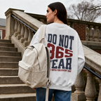 Faithful Citizens Apparel Co Women's Sweatshirt Varsity and “Do not Fear” lettering Isaiah 41:10 Ash
