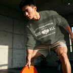 Faithful Citizens Apparel Co Men's Sweatshirt with a pickleball graphic and “Love All” lettering 1 Corinthians 16:14 Military Green