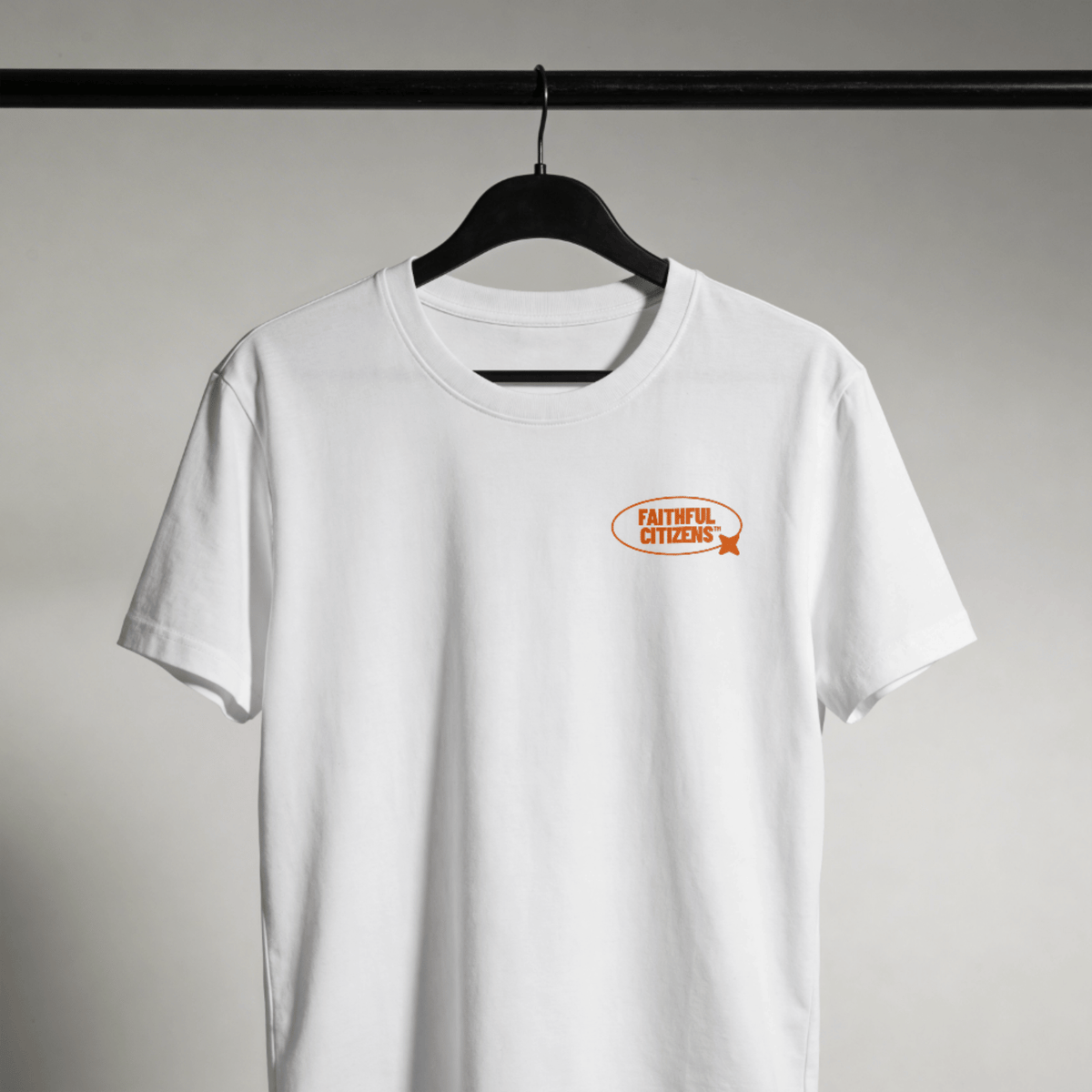 Faithful Citizens Apparel Co Men's T-shirt Stay in the Fight 2 Timothy 4:7 Boxer Illustration White