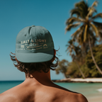 Faithful Citizens Apparel Co Unisex Classic Cotton Cap alt and Light Matthew 5:13-16 Wave and sun illustration Spruce