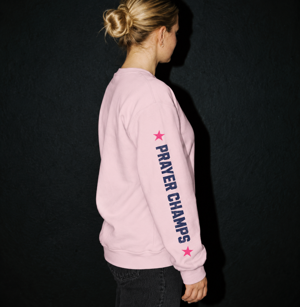 Faithful Citizens Apparel Fighting battles daily Kingdom Fighters Prayer Champs Boxing gloves illustration pink