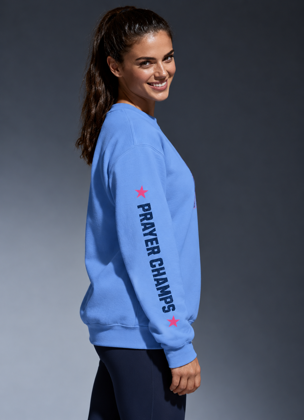 Faithful Citizens Apparel Fighting battles daily Kingdom Fighters Prayer Champs Boxing gloves illustration blue