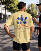 Faithful Citizens Apparel Co Men's T-shirt The Temple Club 1 Corinthians 6:19-20 Gym Illustration Butter